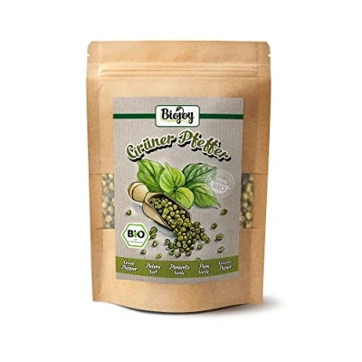 Afbeelding van Biojoy Biologische groene peperkorrels (100 g), peperzaden voor molen