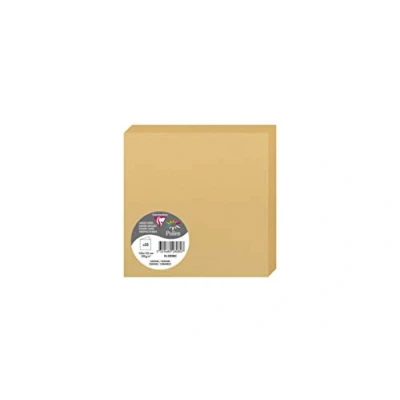 Image de Paquet de 25 cartes pliées Pollen 135x135mm Caramel 210g