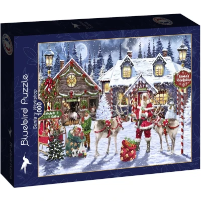 Afbeelding van Bluebird kerstpuzzel 1000 stukjes &quot;Santa&#039;s Workshop&quot;