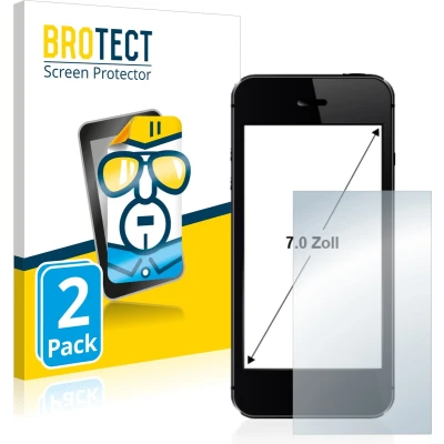 Afbeelding van BROTECT Schermbeschermer Clear (2 Stuk, Universeel), Smartphone beschermfolie, Transparant
