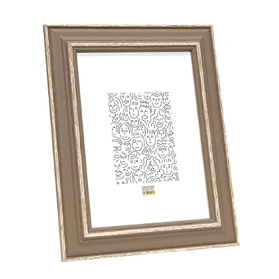 Afbeelding van Deknudt Fotokader beige met naturelkleurig accent 10x15 S221F3