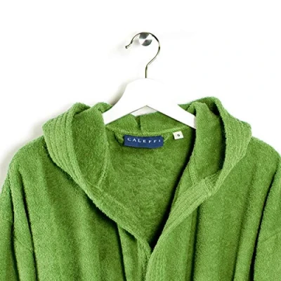 Afbeelding van Caleffi Badjas met capuchon, Groen