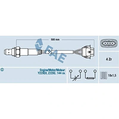 Afbeelding van Fae Lambda sonde 77303