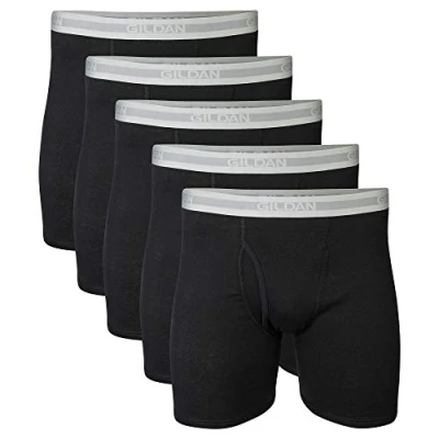 Afbeelding van Gildan Boxershorts voor heren, set van 5, Zwart (pak 5), M