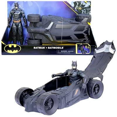 Image de Pack Batmobile et Moyenne Figurine Batman 30 CM