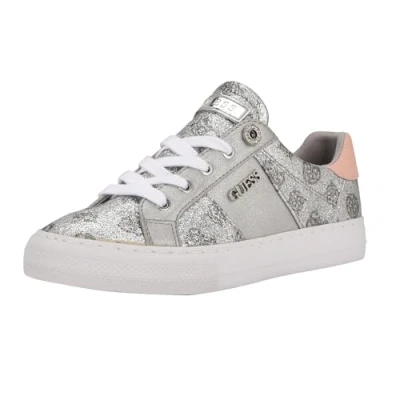 Afbeelding van Guess Gwloven, Tennis voor dames, Zilver roze glitter logo 099, 39 EU