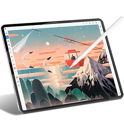 Afbeelding van JETech Screen Protector voor iPad Pro 12.9 Inch Model 2022/2021/2020/2018, Edge to Liquid Retina display, Antireflectie, Matte PET Tekenen