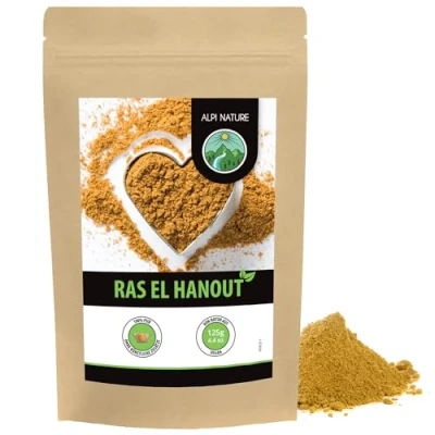Image de Alpi Nature Ras El Hanout 125g, Mélange d&#039;Épices Hanout, Épice Marocaine pour la Cuisine