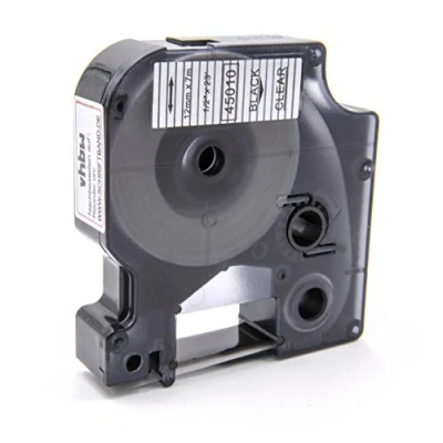 Afbeelding van vhbw Band compatibel met Dymo Rhino 4200, 5000, 5200, 6000 labelprinters, 12 mm, zwart op transparant