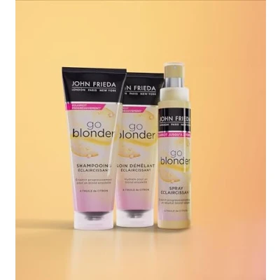Afbeelding van JOHN FRIEDA Go Blonder routine set Shampoo + Demelant verzorging spray voor blond haar