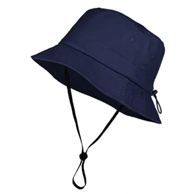 Afbeelding van Toutacoo, Verstelbare hoed, Unisex, Alle seizoenen, katoenen aanraking, afneembare kinband, 5 Marineblauw, M L