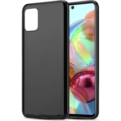 Afbeelding van Cadorabo Hoesje geschikt voor Samsung Galaxy A71 4G in ZWART Beschermhoes gemaakt van flexibel TPU Silicone Case Cover