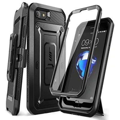 Afbeelding van Supcase Unicorn Beetle Belt Clip hoesje voor iPhone SE 2020 en 2022 zwart