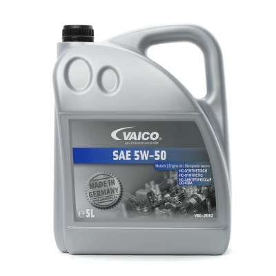 Afbeelding van Vaico 5W 50 5L Motorolie V60 0062 MERCEDES BENZ: A Class, W124 Saloon, E Class T modell, VOLKSWAGEN: Bora Passat B6 Polo III Hatchback