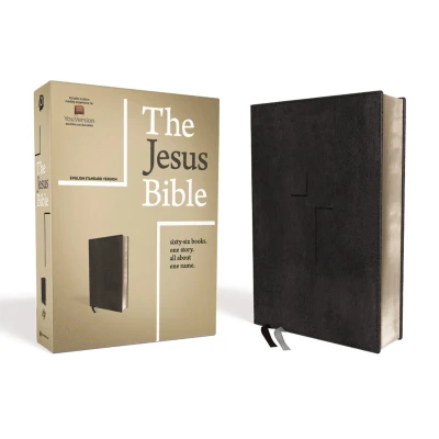 Afbeelding van The Jesus Bible, ESV Edition, Leathersoft, Black