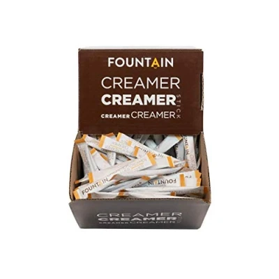 Image de FOUNTAIN CREAMER STICK de 2,5 gr. Lait en poudre dosette inviduelle dans une boîte self service. Parfait pour tasse café. 2,5gr X 600 pièces.