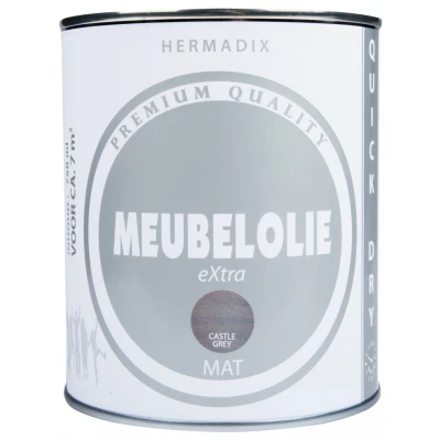 Afbeelding van Hermadix Meubelolie Extra Castle Grey Houtolie