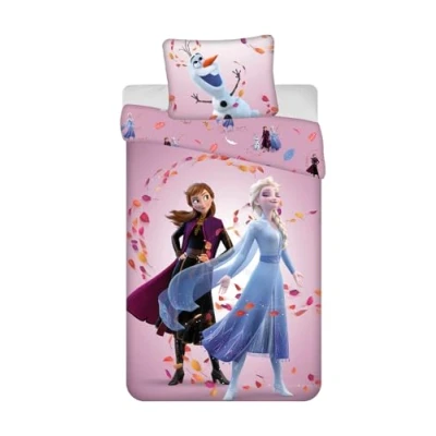 Afbeelding van Disney Frozen Dekbedovertrek Magisch 140 x 200 cm Katoen 50x 70cm