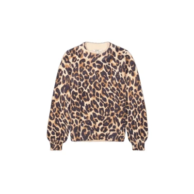 Afbeelding van Garcia Trui Panterprint Bruin/dessin S