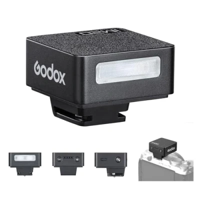 Afbeelding van Godox iM20 Mini flash d&#039;appareil photo 5 niveaux de puissance 3 s Temps recharge Caméra Speedlite 440 flashs à pleine Design contact unique Batterie intégrée pour appareils sans