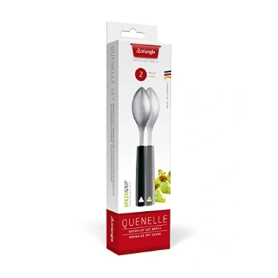 Afbeelding van Triangle Quenelle Lepelset 8 cm Perfectie in Presentatie Duurzaam Ontwerp