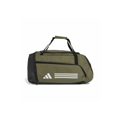 Afbeelding van Adidas Essentials 3 Stripes Sporttas Olive Strata White