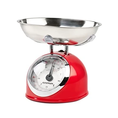 Afbeelding van G3FERRARI Mechanische keukenweegschaal 5 kg rood G20003