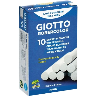 Afbeelding van Schoolbordkrijt Giotto wit Doos à 10 stuks a stuk