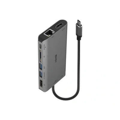 Image de LINDY USB 3.2 Type C Laptop Mini Dock Station d&#039;accueil HDMI DP GigE