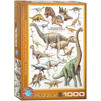 Image de Puzzle Eurographics Dinosaures du Jurassique, 1000 pièces