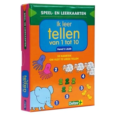 Afbeelding van Deltas Speelen Leerkaarten Ik Leer Tellen van 1 tot 10 (3+)