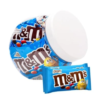 Afbeelding van M&amp;M&#039;s Crispy 10 zakjes chocolade chocoladecadeau 450g