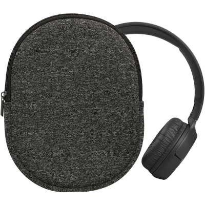 Afbeelding van kwmobile hoes geschikt voor JBL Tune 600 / 500BT 510BT 450 21,5 x 16 cm Beschermhoes headset in antraciet wit Van neopreen