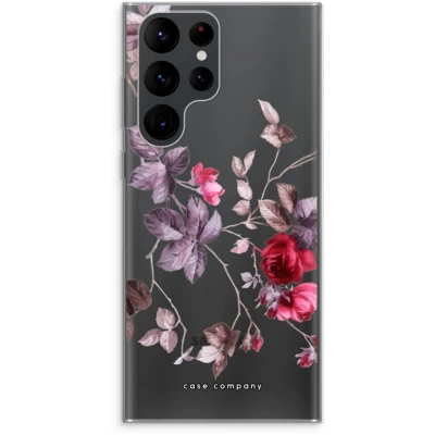Afbeelding van Case Company® hoesje geschikt voor Samsung Galaxy S22 Ultra Mooie bloemen Soft Cover Telefoonhoesje Bescherming aan alle Kanten en Schermrand