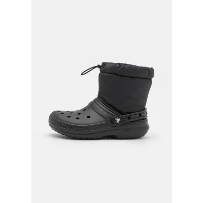 Afbeelding van Crocs Classic Lined NEO PUFF Unisex Regenlaarzen, Maat: 39 40, Black Textiel/ synthetisch
