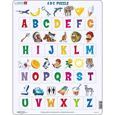 Afbeelding van Larsen Maxi ABC Puzzle Framepuzzel 26 stuk(s) Onderwijs