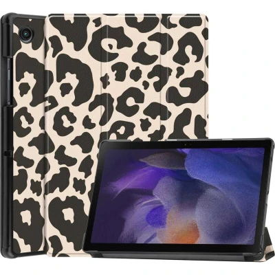 Afbeelding van iMoshion Tablet Hoes Geschikt voor Samsung Galaxy Tab A8 (2021/2022) Design Trifold Bookcase Meerkleurig /Leopard
