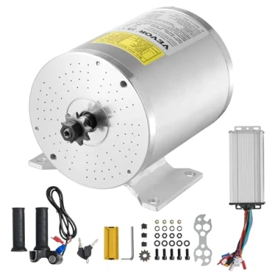 Image de VEVOR Kit de moteur électrique sans balais 2000 W 48 V 4300 tr/min avec poignée
