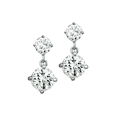 Afbeelding van GLAMS oorhangers zirkonia zilver