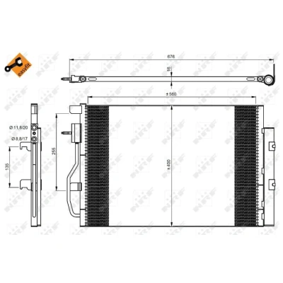 Image de Condenseur avec déshydrateur nrf 350044 easy fit