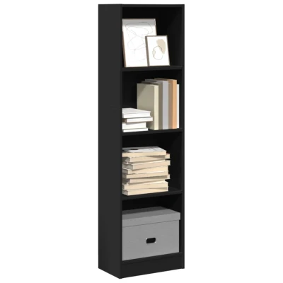 Afbeelding van vidaXL Boekenkast 40x24x143 cm bewerkt hout zwart