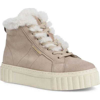 Afbeelding van Tamaris Snowboots, Dames, Maat: 37, Taupe Leer