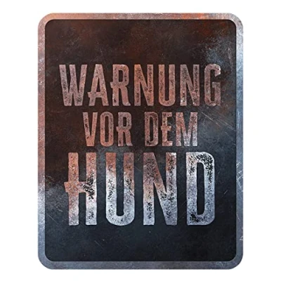 Afbeelding van D&amp;d Home Waakbord Hond Waarschuwingsbord General 4 Duits 25x20x0,3cm Meerkleurig 1st