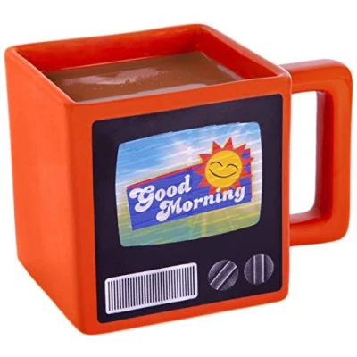 Image de thumbs Up! Retro TV Mug Tasse Céramique avec écran de téléviseur rétro rouge 500ml 0001313