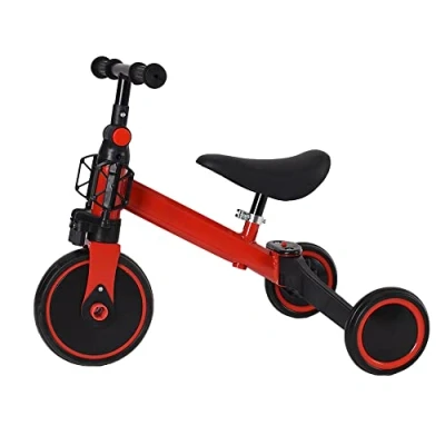 Afbeelding van HUOLE LANTUS Loopfiets voor kinderen vanaf 1 jaar, speelgoed met 3 wielen babyfiets van 12 tot 36 maanden, eerste fiets zonder pedalen jongens en meisjes als verjaardagscadeau (rood)