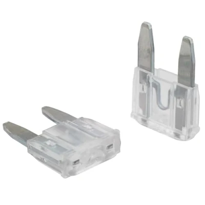 Afbeelding van SeKi 5 stuks mini zekeringen, plat, 25 A, wit, 32 V/DC voor boot, aanhanger, vrachtwagen, caravan