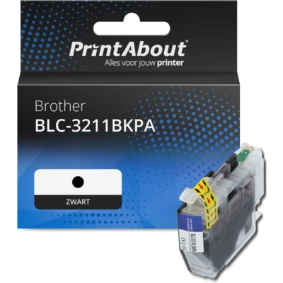 Afbeelding van Huismerk Brother LC 3211BK Inktcartridge Zwart Hoge capaciteit