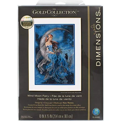 Afbeelding van Dimensions Wind Moon Fairy borduren (pakket) PN 0190670