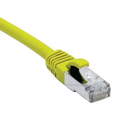 Afbeelding van Exertis Connect patchkabel CAT. 6, F/UTP, PoE, halogeenvrij, geel, 25,0 m Afgeschermde met snap in (F/UTP, CAT6, 25 m), Netwerkkabel
