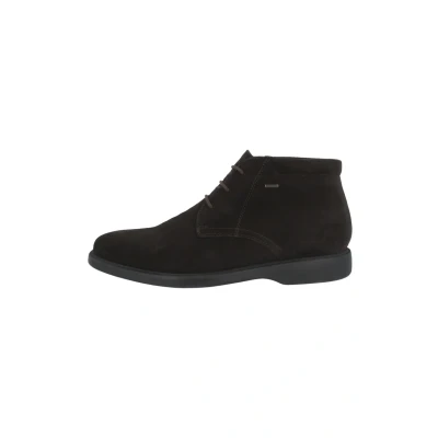 Afbeelding van Geox Brayden Sportieve veterschoenen, Heren, Maat: 43, Coffee Veloursleer